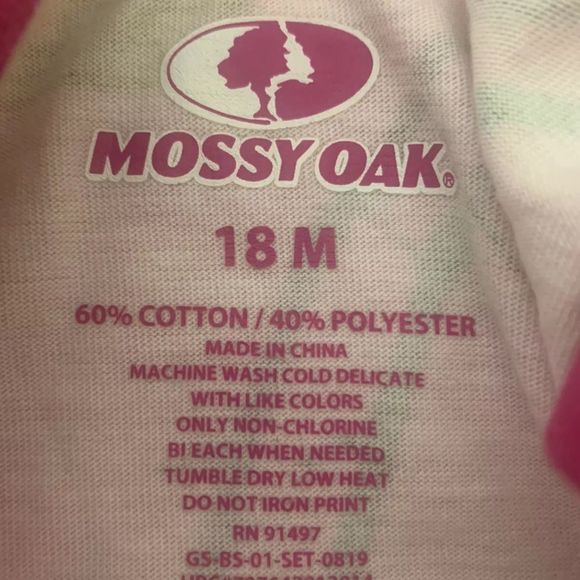 Mossy Oak One Piece Bodysuits Lot Of 3 size 18 Months EUC - Picture 8 of 10